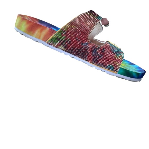 Nicole Miller Rainbow 🌈 Tie Dye Sandals - Picture 9 of 9